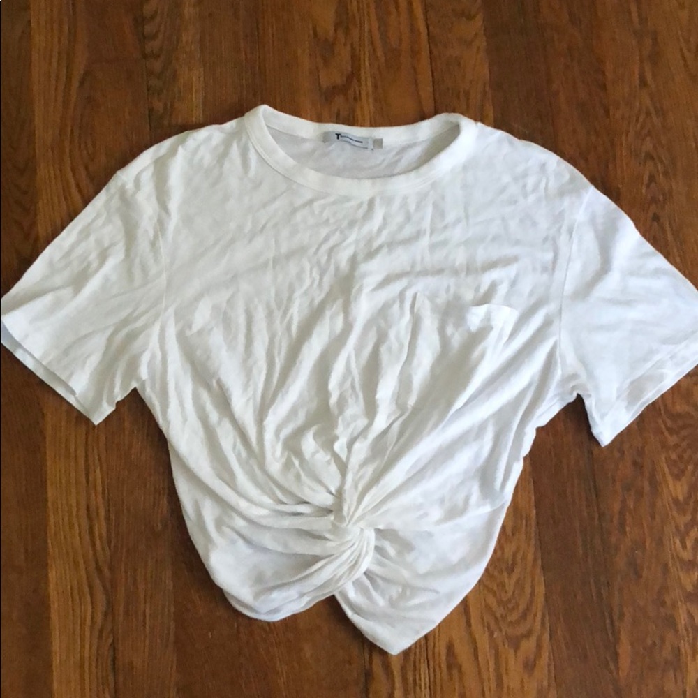 NWOT Intermix/AlexanderWang.T cropped T-shirt - Picture 2 of 7